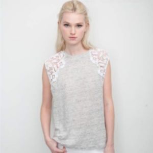 Marnia Lace Top - Gray